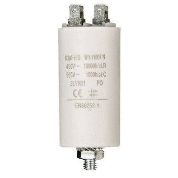 Kondensator 6.3uf / 450 v + Aarde